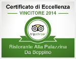 Certificato d'eccellenza tripadvisor